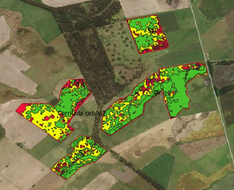 mapa zona de productividad